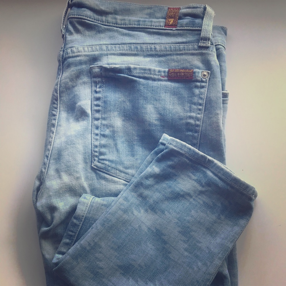 7 For All Mankind tribal print jeans, 31